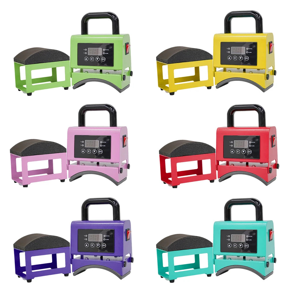 For Hats Wristbands Bags Curved Heating Plate and Curved Panel Hat Heat Press Small Portable Hat Heat Press Machine