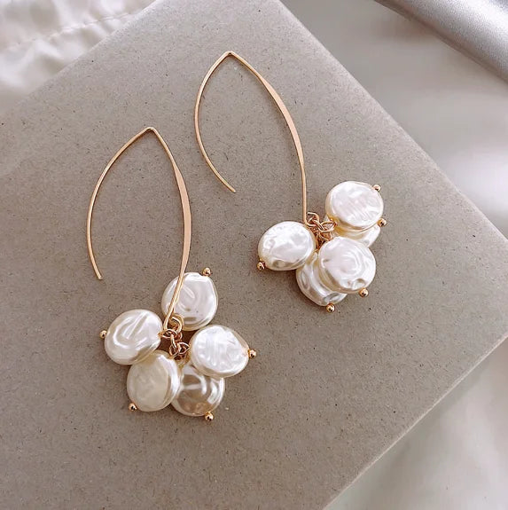 2025 Hot Sale New Arriver Pearl Long Earrings Fashion Jewelry Wholesale