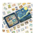 200pcs Cute Cartoon Decorative Stickers Custom Beautiful Girl Snack Retro Van Gogh's Starry Sky Scrapbook Planner Stickers