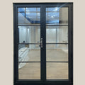 Toma Aluminium Alloy Tempered Glass Swing Door Modern House French Interior Glass Doors