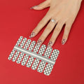Huizi Non-toxic Popular Classic Pattern Nail Stickers Custom Wholesale Transparent Nail Polish Stickers