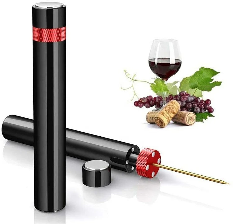 Magnetic Air Pressure Wine Bottle Opener Easy to Carry Pumping Corks Out Gas Wine Opener