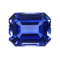 Emerald Cut Sapphire Beads Lab Grown Blue Yellow Sapphire Stone Sapphire Emerald Cut