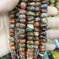 Factory Direct Sale Natural Crystal Loose Beads Crushed Stone Irregular Sodalite Unakite tiger Eye Gemstone Jewelry Diy Necklace
