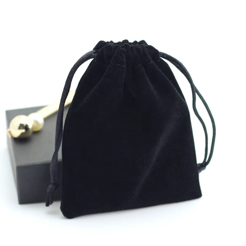 Custom Logo Printed Luxury Microfiber Drawstring Velvet Jewelry Packaging Pouch