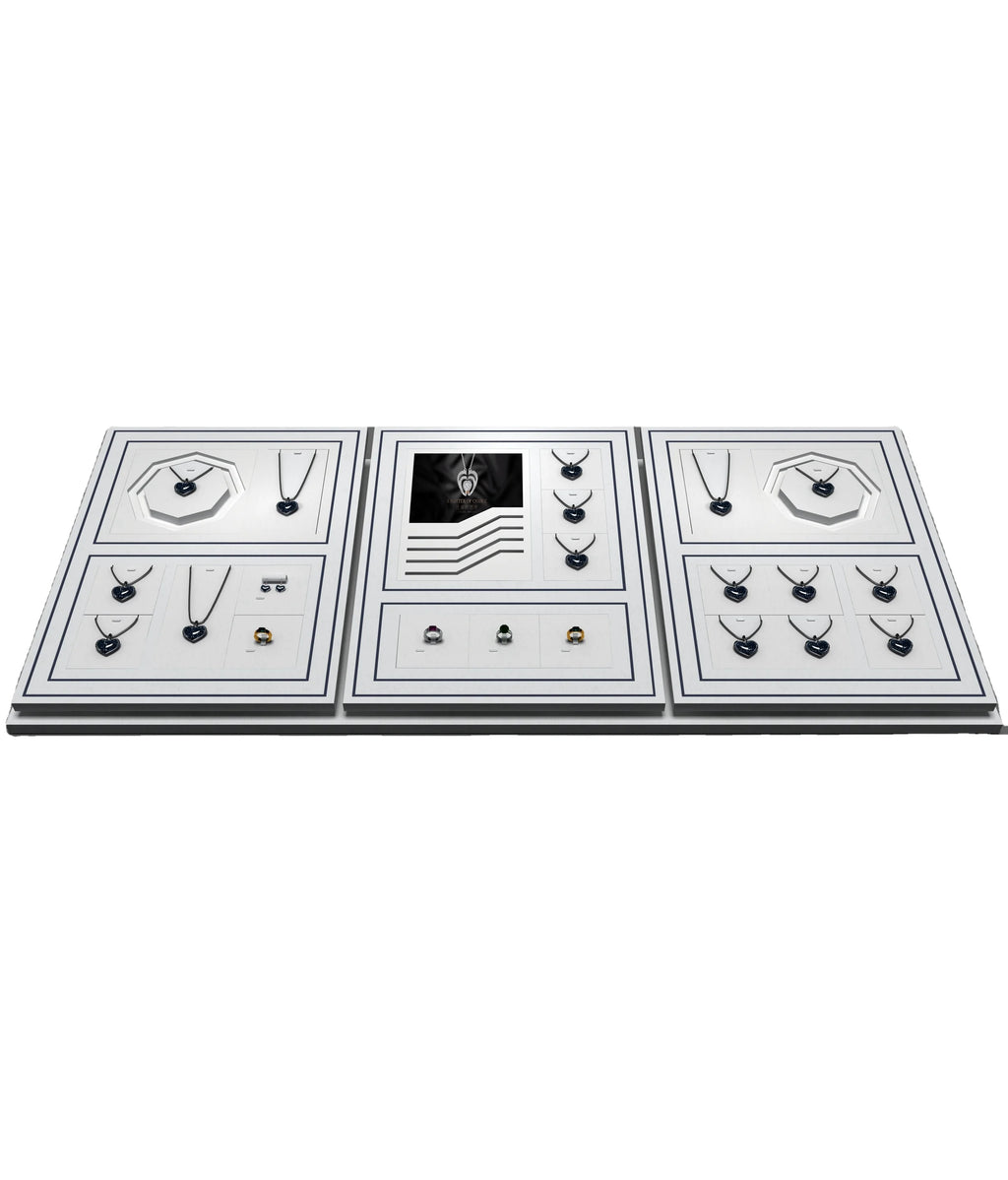 Wholesale Custom Skq Commercial Pendant Jewelry Display Stand Set with Customizable Materials and Free Design for Necklaces
