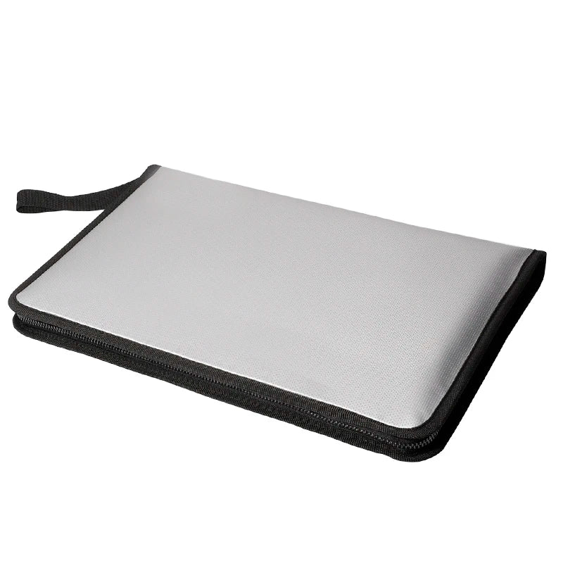 Custom Logo Fireproof Fiberglass Document Organizer Expanding File Folder Accordion Storage with Zippered Bag