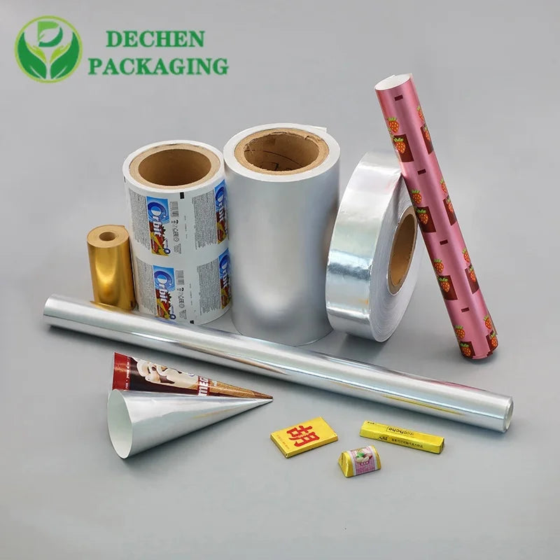 Aluminum Foil Kraft Paper Laminated Coated Backed Butter Powder Chips Can Wrapping Swabs Sachet Alcohol