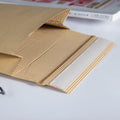 100% Recyclable Expandable Corrugated Paper Envelopes Self Adhesive Rigid Mailer with Protection for All Business