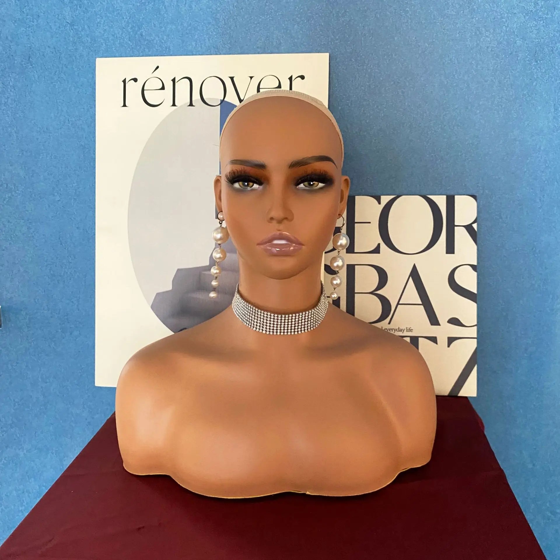 Hot Selling Female PVC Styling Wig Display Head