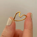 Stainless Steel Wave Rings for Women Fashion Jewelry Set with Bezel Setting for Wedding or Engagement Coupled with Men