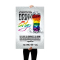 Custom Wholesale Blacklight Advertising A0 A2 Size Waterproof Big Size Adhesive Digital Wall Poster Printing for Promotion