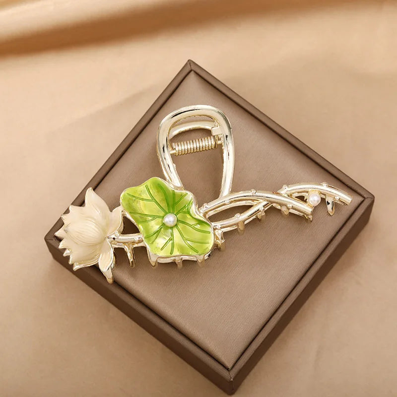 Alloy Metal Golden Fashion Newest Hair Jewelry Girls Hair Accessories Hair Claw