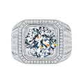 2024 Popular Style Classic Design DVVS White S925 Silver 1ct Moissanite Stone  Ring for Men