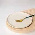 8 Inch Eco-Friendly Nordic White Stoneware Dinner Ceramic Plates Bulk Kitchenware Ceramic Manufacturers' Porcelain Presents