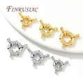 18K Gold Plated Round Spring Clasps for Jewelry Making 9mm 11mm 13mm Necklace & Bracelet Locks Findings & Components Accessories