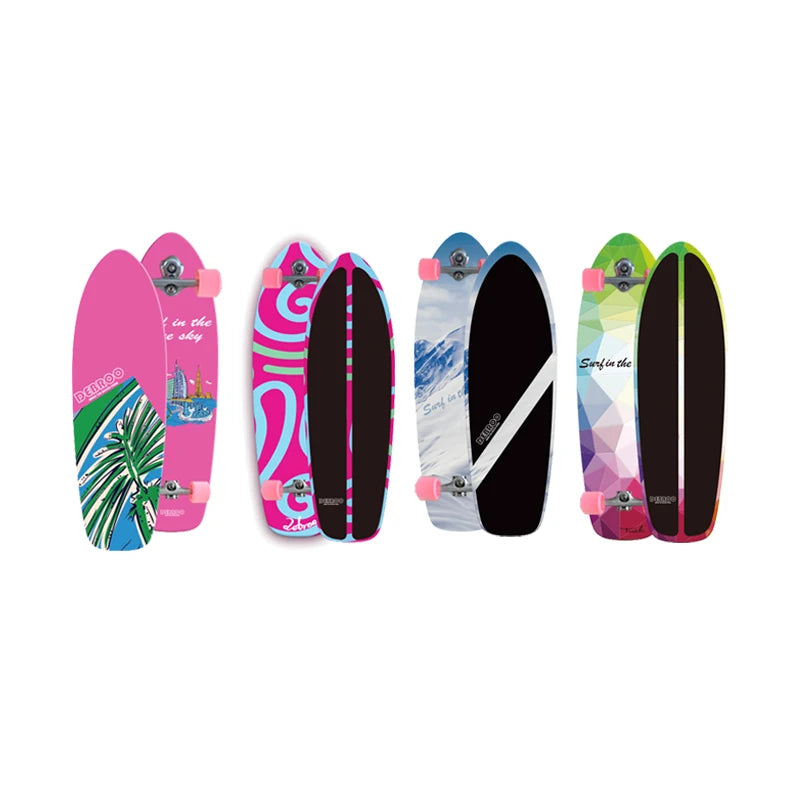 China Factory Own Brand Tuck Surf Skateboard S5 Trucks ABEC-9 Bearing Surfing Skate Board