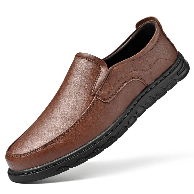 Factory Supply in Ready Stock Genuine Leather Office Business Party Wedding Men Dress Loafers Shoes