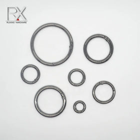 All Size of Spring Ring 15mm 25mm 32mm 38mm Metal Zinc Alloy Circle Jump Buckle Round O Shape Opening Bag Spring Ring O-ring