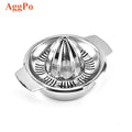304 Stainless Steel Manual Juicer Fruit Lemon Orange Squeezer Bowl Kitchen Hand Pressed Juice Maker Strainer