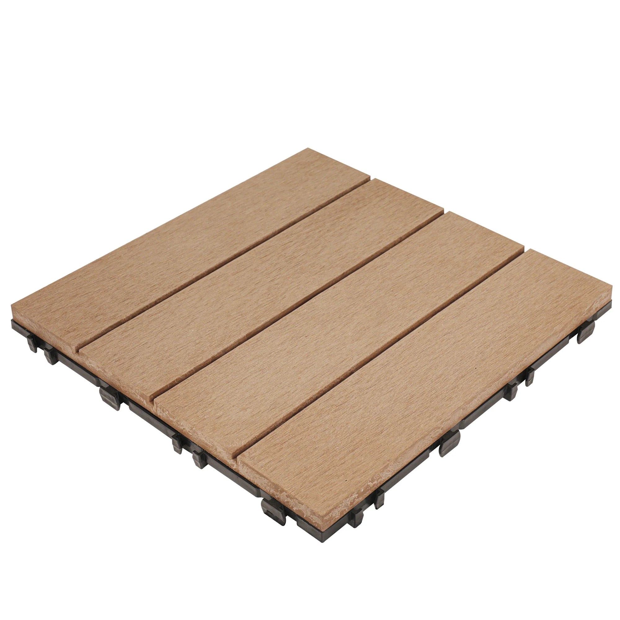 XF-N008 300*300*25mm Leisure Playground Decoration WPC DIY Tiles Flooring Fashion Square Waterproof Tiles for Outdoor Location
