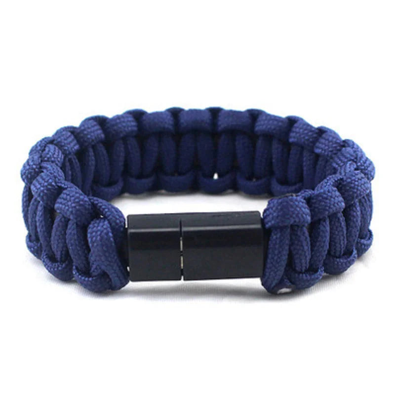 IRONDONKEY Outdoor Test Fast Charging Data Cable Bracelet Universal Optional Woven Mobile Charging Cable Hand Woven Bracelet