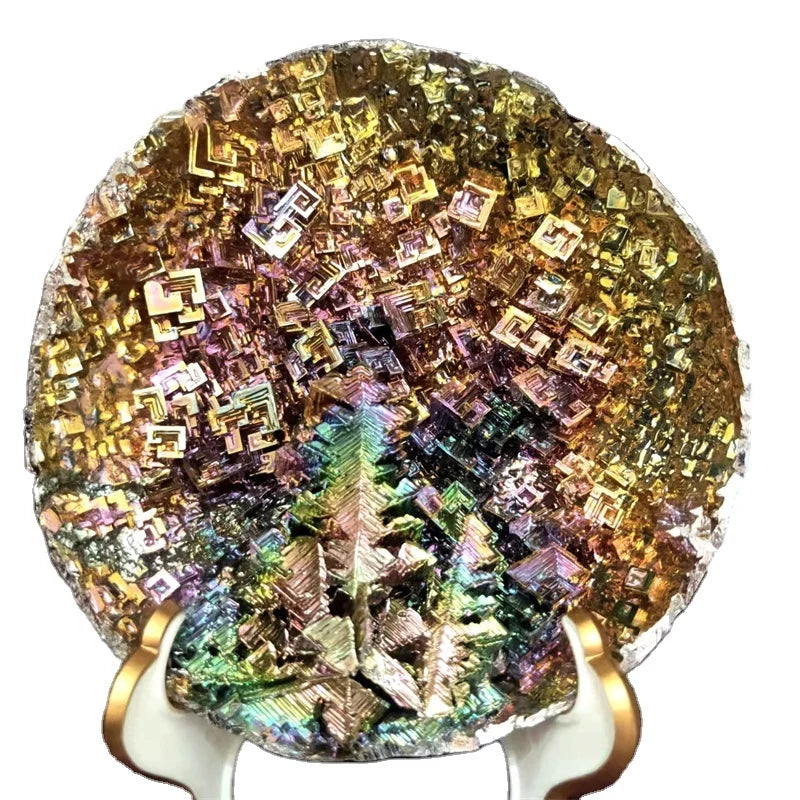 Hot Sale Healing rainbow Round Shape Bismuth Bowl for Decoration