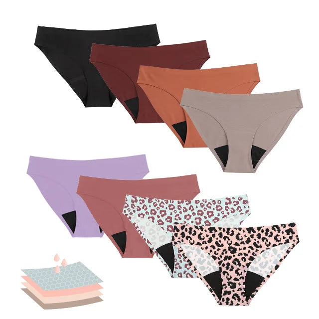 SHINBENE Feminine Care Sport Period Underwear 4 Layers Moderate Absorbency Period Panties for Women