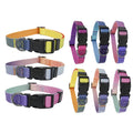 OEM Custom Multi-Color Solid Nylon Dog Collar Adjustable and Breathable with Ribbons and Breakaway Feature Printed Pattern