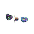 Manufacture Ivoduff Metal Bag Heart Turn Lock Hardware Rainbow Twist Lock for Purse