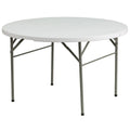Wedding Banquet Outdoor Furniture Round 10 Seater Folding Plastic Table Heavy Duty Camping Plastic Folding Wedding Round Tables