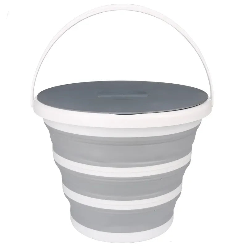 Household Cleaning Silicone Dust Mops Bucket Portable Bathroom Cleaning Supplies Bucket for Cleaning Caddy Spin Mops for Floor