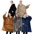 Wholesale Giant Pockets Oversized Hooded Blanket With Sleeve Winter Warm One Piece Oversized Wearable Hoodie Blanket With Hood