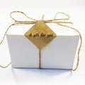 Minimalistic Square Kraft Paper Blank Sealing Sticker Pack 100pcs Per Pack Industrial Candle DIY Decorative Products Packaging