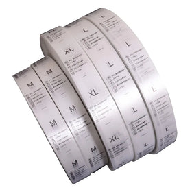 Custom Eco-Friendly Printed Labels Clothing Garment Custom Color Soft Ribbon Nylon Taffeta Satin Square Shape Press-On Label