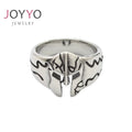 Biker Rings Stainless Steel Spartan Mask Helmet Vintage Men Ring