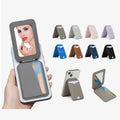 Wholesale OEM Mirror Magnetic Card Pack With Adjustable Stand Magsafe Wallet Stand for Apple Magsafe Credit RFID Card Holder