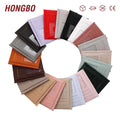 Hongbo Best Selling 19-Colored A7 Embossed Saffiano Epi Leather Loose Fly Leaf Pouch Card Slots for Budget Binder Pattern Folder