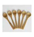 12.5*3cm Natural Bamboo Wood Scoop Kitchen Spice Tea Honey  Icecream Spoon Teaspoon Mini Bamboo Spoon