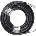 Plastic 1/4 Inch NPT Sewer Jetter Kit Pressure Washer 100 Feet Hose Button Nose Rotating Nozzle Cleaning Equipment Parts