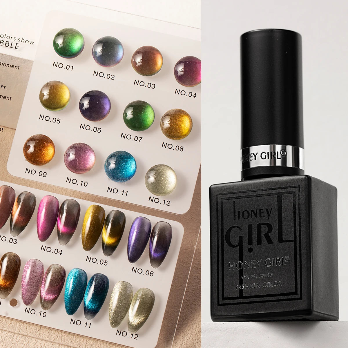 HONEY GIRL Wholesale 15ml Cat Eye Cosmetics Nail Art Manicure Soak off Semi Permanent Vernis UV Gel Nail Polish