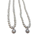 Luxurious White Color Pearl Necklace S925 Silver Natural Freshwater Pearl Pendant Necklaces