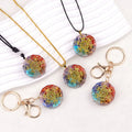 Wholesale Lightweight Gothic Resin Orgone Pendant Necklace Keychain Customizable Fashion Jewelry for Women Men for Children