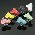 Chinese Cabbage Ceramic Kitchen Cabinet Drawer Knobs Porcelain Kids Bedroom Wardrobe Handles Furniture Dresser Cupboard Pulls