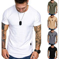 Wholesale Crew Neck T-shirts Men Customized Summer Outdoor Fashion T-shirts Men Gym T Shirts