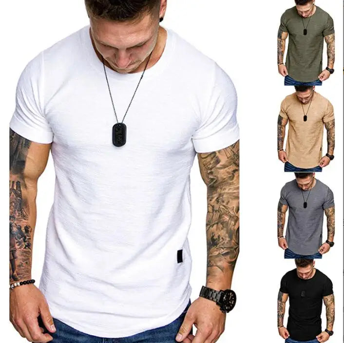 Wholesale Crew Neck T-shirts Men Customized Summer Outdoor Fashion T-shirts Men Gym T Shirts