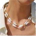 Luxury Freshwater Pearl Necklace for Women Men Irregular Long Baroque Choker with Stainless Steel Chains Natural Pearl Jewelry