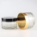 Empty 200g Transparent Glass Jar Containers Glass Cream Jars for Cosmetic Packaging
