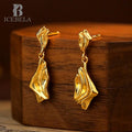 925 Sterling Silver Earring Jewelry Minimalist Earrings Laser Custom Logo 18k Gold Plated Stud Texture Earrings for Girls