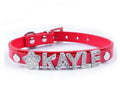 Wholesale High Quality Personalized DIY Name PU Dog Collar and Leash
